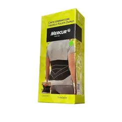 Cinta Colete Lombar Abdominal C/ Hastes Ajuste Duplo Mercur M