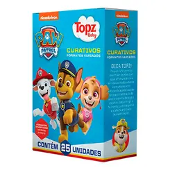 Band-aid Curativo Topz Baby Patrulha Canina 25 Unidades