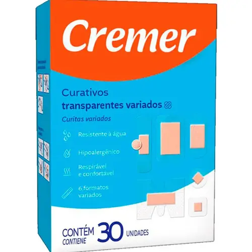 Curativo Cremer Variados 6 Formatos com 30 Unidades