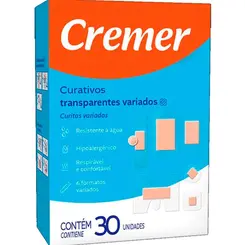 Curativo Cremer Variados 6 Formatos com 30 Unidades
