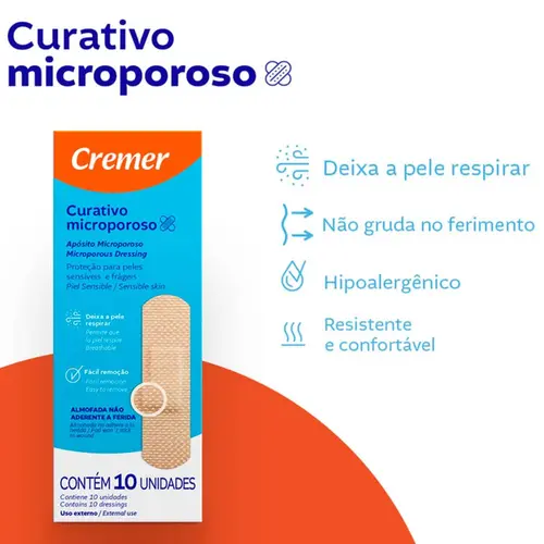 Curativo Cremer Microporoso 10Un