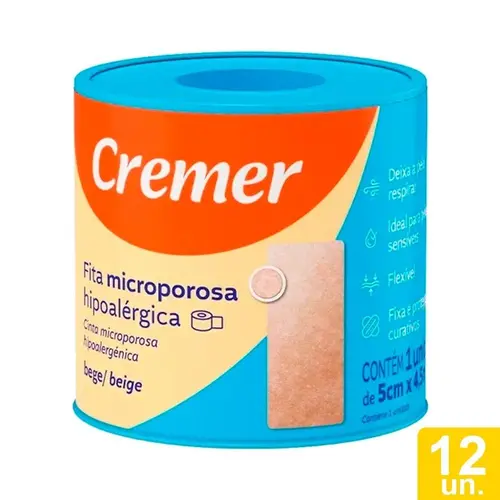 Fita Microporosa Cremer Bege 10Cm X 4,5M