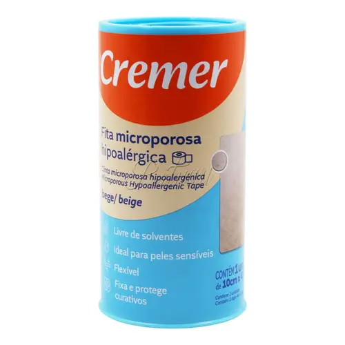 Fita Microporosa Cremer Bege 10Cm X 4,5M