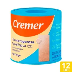 Fita Microporosa Cremer Bege 10Cm X 4,5M