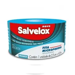 Fita Microporosa Salvelox 2,5Cmx4,5M