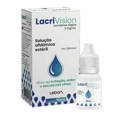 Lacrivision Colírio 10mL Carmelose Sódica 5mg/mL Lubrificante Ocular