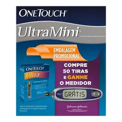 TIRAS ONE TOUCH ULTRA COM 50 UNIDADES + 10 TIRAS GRATES