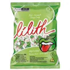Bala Mastigável Lilith Maça Verde 100g