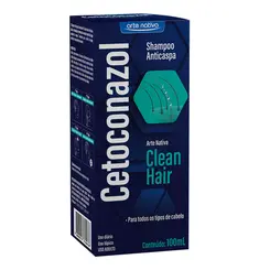 Shampoo Anticaspa Cetoconazol Clean Hair 100ml Arte Nativa