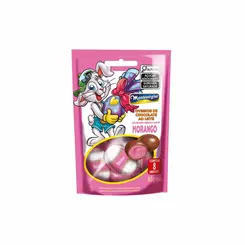 Ovinhos De Chocolate Ao Leite Sabor Morango Montevergine 85G