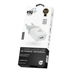 Carregador De Parede Universal 1 Saida Usb 1A Bivolt - Wc1A