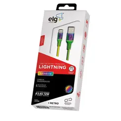 Cabo Lightning Rainbow - Recarga E Sincronizacao - 1 Metro - L810Rb
