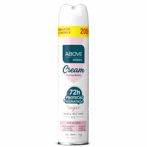 Desodorante Above Aero 200Ml Cream Sugar