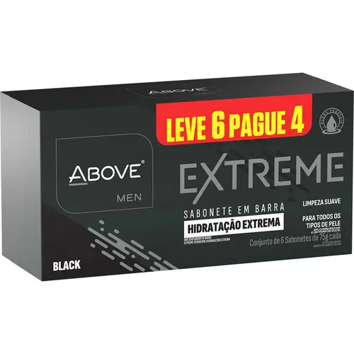 Kit Sabonete Barra Above Lv6Pg4 Extreme Black