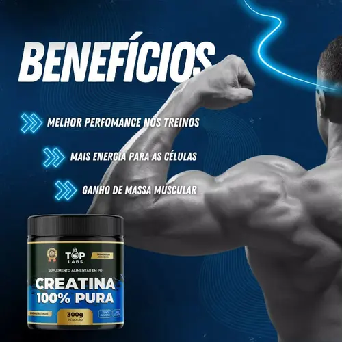 Creatina TopLabs 100% Pura 300Gr