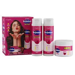 Kit Belkit Beijinhos Shampoo Condicionador e Máscara
