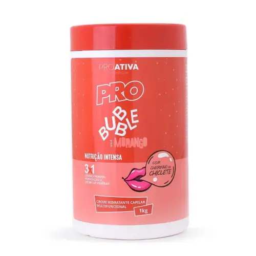 Creme de Tratamento Pro Ativa Bubble Morango 1kg