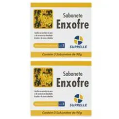 Sabonete Enxofre Suprelle 90g - Contém 3 unidades