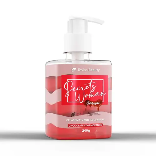 Gel Aromatizante Sensação Choclate C/ Morango 240G Swiss Beauty