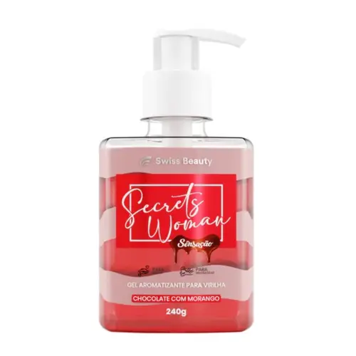 Gel Aromatizante Sensação Choclate C/ Morango 240G Swiss Beauty
