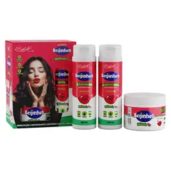 Kit Belkit Beijinhos Melancia Shampoo Condicionador e Máscara