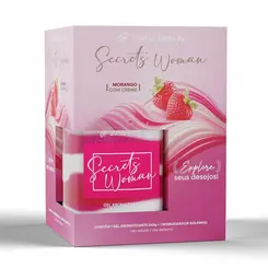 Kit 2 Itens Erótico Morango (Gel + Vibrador)