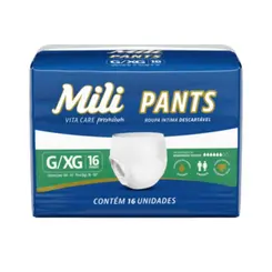 FRALDA ADULTO MILI ROUPA INTIMA VITA CARE PANTS G/XG 16UN