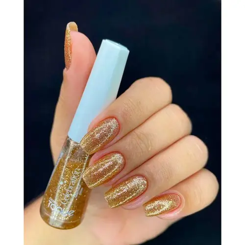 Esmalte Novo Toque Celebr Glitter Glamour 8Ml