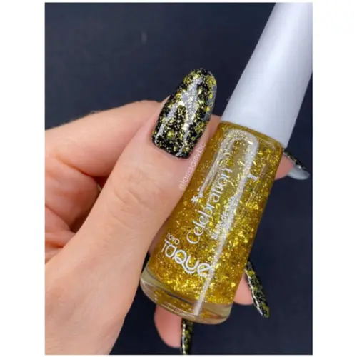 Esmalte Novo Toque Celebr Glitter Noite De Gala 8Ml