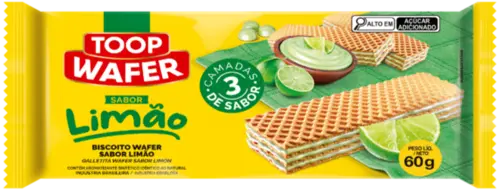 Biscoito Toop Wafer Limão 60G