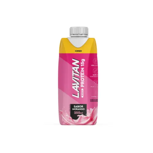 Lavitan Whey Protein Sabor Morango 250ml