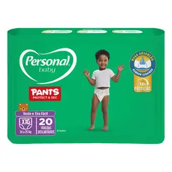 Fralda Infantil Personal Baby Pants Protect & Sec XXG 20 und
