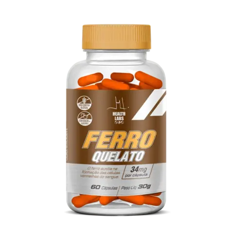 Ferro Quelato Health Labs 520Mg 60 Caps