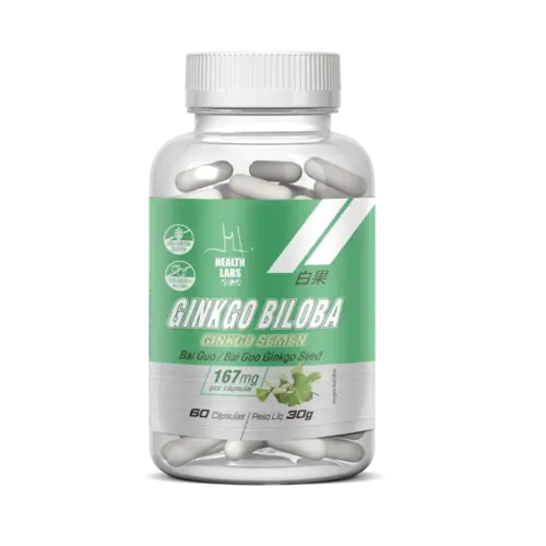 Ginkgo Biloba 60 Capsulas 620Mg Health Labs