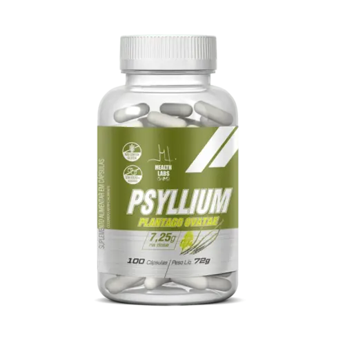 Psyllium 100 Capsulas 7,25g Health Labs