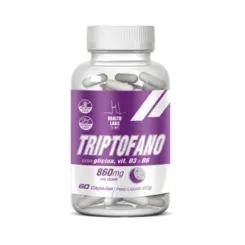 Triptofano 60 Capsulas 860Mg Health Labs