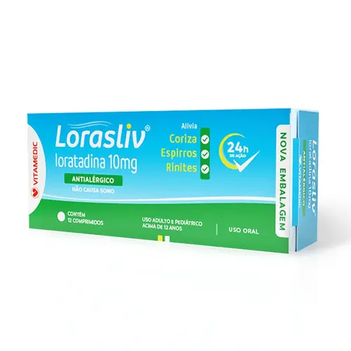 Loratadina 10mg c 12 comprimidos