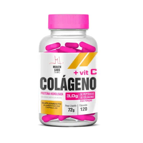 Colageno + Vit C 120 Capsulas 720Mg Health Labs