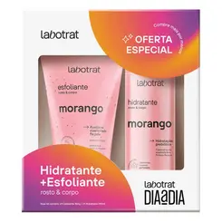 Kit Labotrat Morango Esfoliante 150g + Hidratante 190g