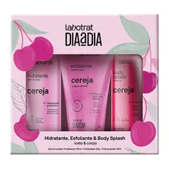 Kit Labotrat Cereja Esfoliante + Hidratante + Body Splash