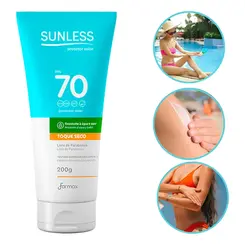 Protetor Solar Sunless Toque Seco  Fps70 200g