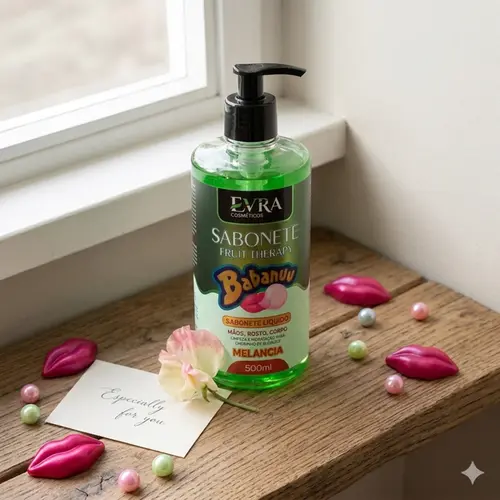 Sabonete Liquido Babanuu Melancia 500Ml