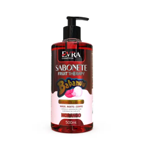 Sabonete Liquido Babanuu Morango 500Ml