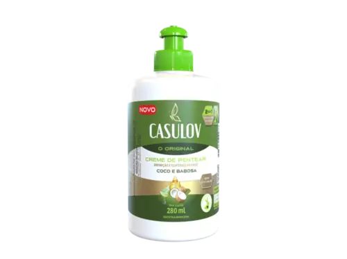 CREME DE PENTEAR COCO C/ BABOSA CASULOV 280ML PF068