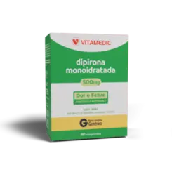 Dipirona sodica 500mg c 10 comprimidos Vitamedic