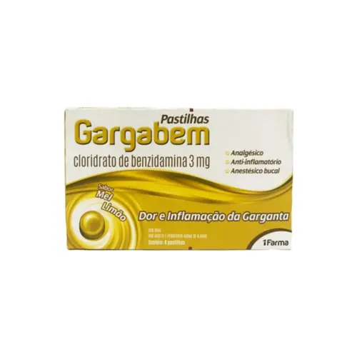 Gargabem Pastilha 3Mg C 08 S/ Mel Limao