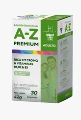 Multivitaminico A-Z Premium Adulto com 60 comprimidos