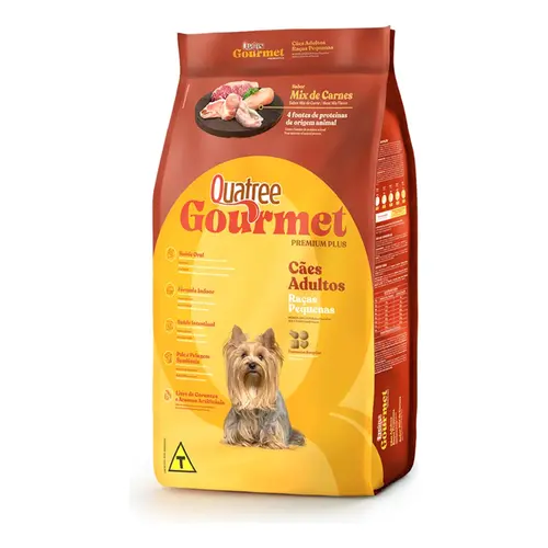 Ração Quatree Gourmet Adulto Raças Pequenas 10,1 KG
