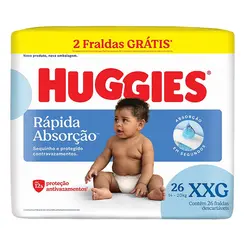 Fralda Infantil Huggies Meguinha Tamanho XXG 26 Unidades