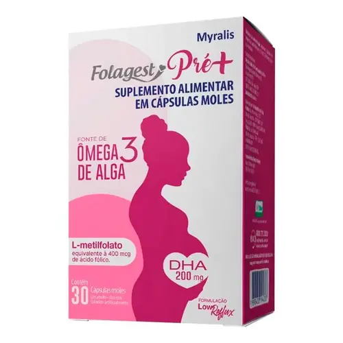 Folagest Pré+ com 30 Cápsulas Moles